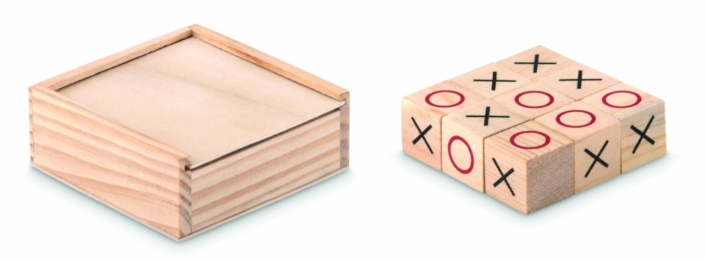 Logotrade business gift image of: Wooden tic tac toe