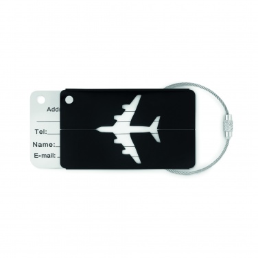 Logo trade corporate gifts image of: Aluminium luggage tag