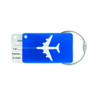 Logo trade corporate gifts picture of: Aluminium luggage tag