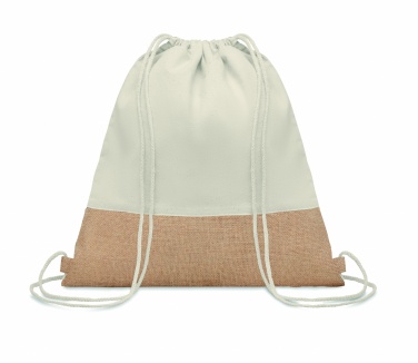 Logotrade advertising product image of: Drawstring bag w/ jute details