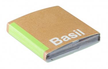 Logotrade promotional item picture of: Compost with seeds "BASIL"