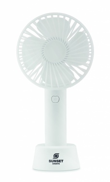 Logo trade promotional giveaways picture of: USB desk fan with stand 