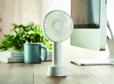 Logo trade promotional gifts image of: USB desk fan with stand 