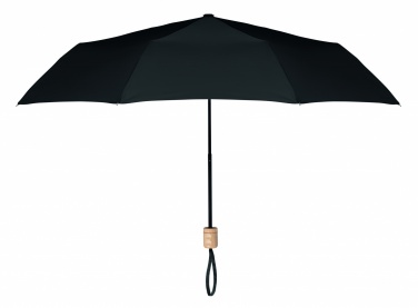 Logo trade promotional merchandise image of: 21 inch RPET foldable umbrella