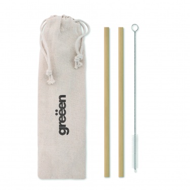 Logotrade promotional giveaways photo of: Bamboo Straw w/brush in pouch