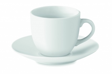 Logo trade business gifts image of: Espresso cup and saucer 80 ml