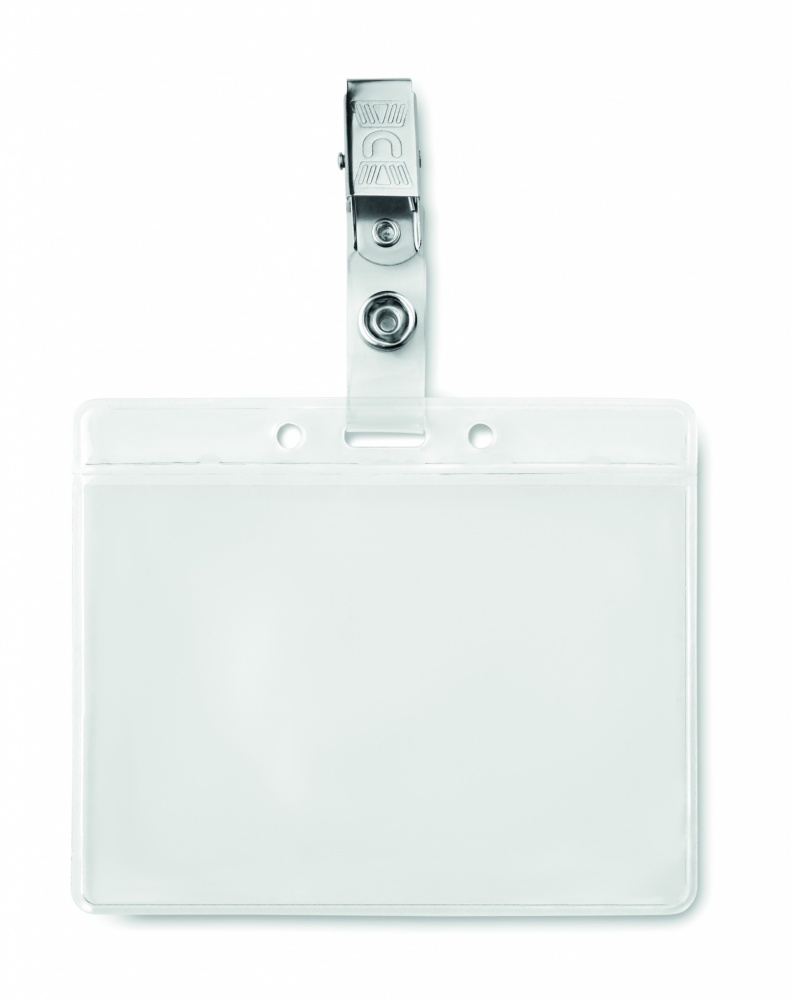 Logo trade corporate gifts image of: PVC badge holder