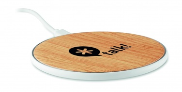 Logo trade business gift photo of: Wireless charger round 5W TISPAD