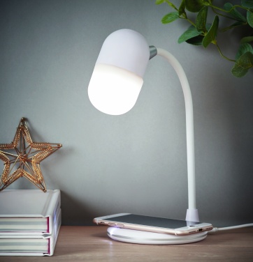 Logotrade corporate gift image of: Wireless charging lamp speaker