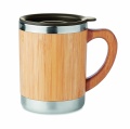 Double wall mug 300ml, Wood