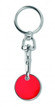 Logo trade business gifts image of: Key ring token (€uro token)