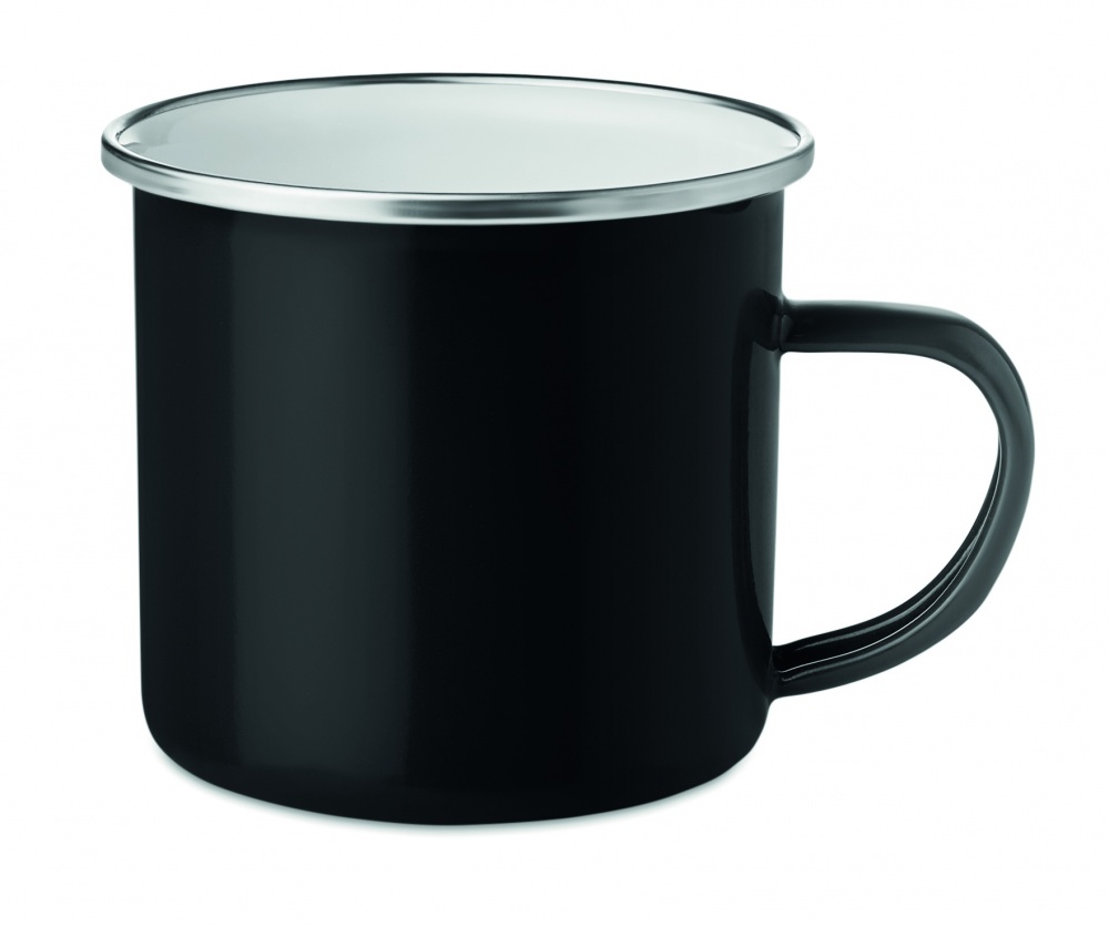 Logo trade promotional items picture of: Metal mug with enamel layer