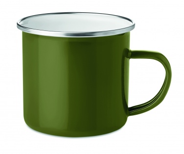 Logo trade promotional gifts image of: Metal mug with enamel layer