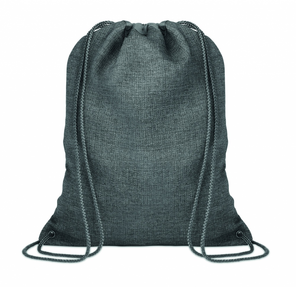 Logotrade business gift image of: 1200D heathered drawstring bag