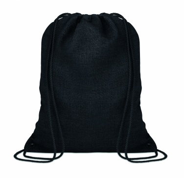 Logo trade advertising product photo of: 1200D heathered drawstring bag