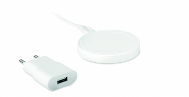 Logo trade corporate gifts image of: Wireless charger travel set