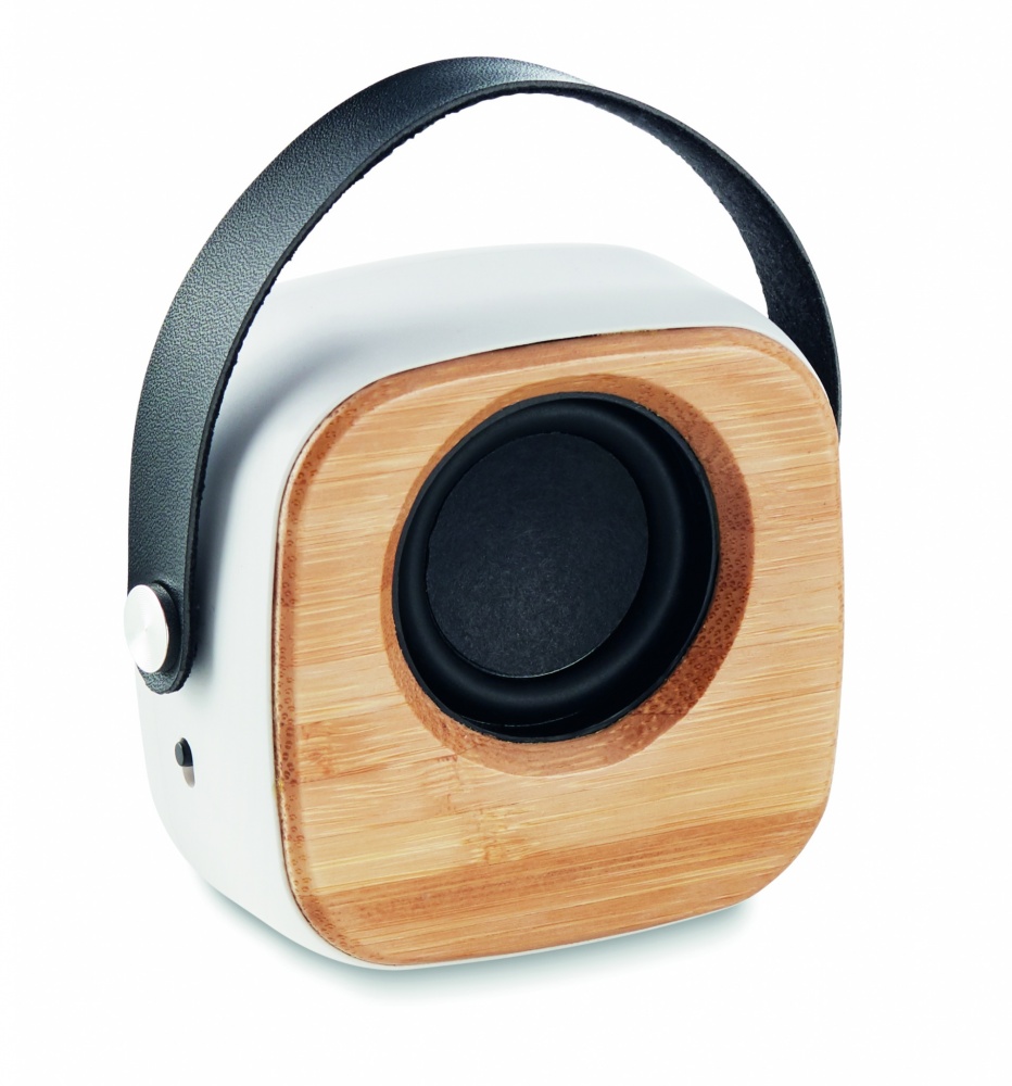 Logotrade promotional merchandise image of: Speaker 3W with bamboo front side