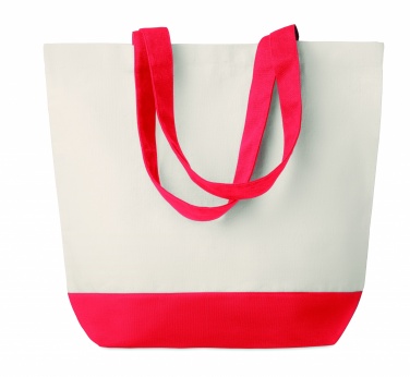 Logo trade promotional merchandise image of: Canvas beach bag 280gr/m2