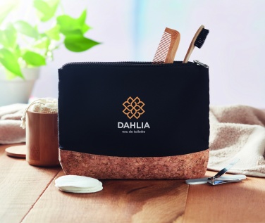 Logotrade advertising products photo of: Cork & cotton cosmetic bag