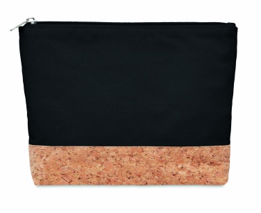 Logo trade promotional gift photo of: Cork & cotton cosmetic bag