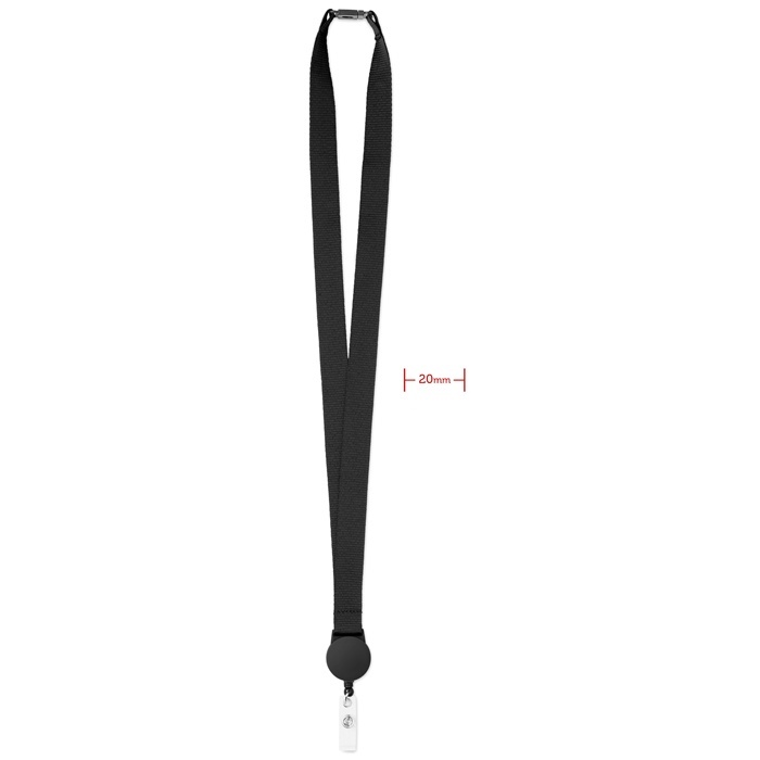 Logo trade promotional merchandise picture of: Lanyard retractable clip