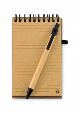 Logotrade promotional product picture of: A6 Cork notepad with pen