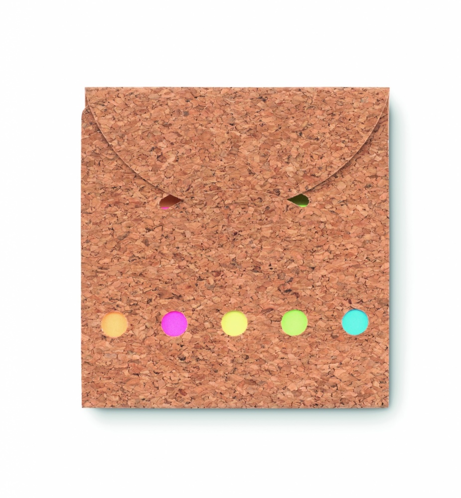 Logotrade promotional products photo of: Cork sticky note memo pad