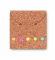 Cork sticky note memo pad, Beige