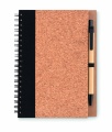 Cork notebook with pen, Black