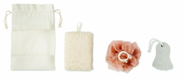 Logo trade promotional product photo of: Bath set in cotton pouch