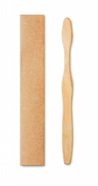 Logotrade promotional gift image of: Bamboo toothbrush in Kraft box