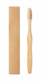 Bamboo toothbrush in Kraft box, White