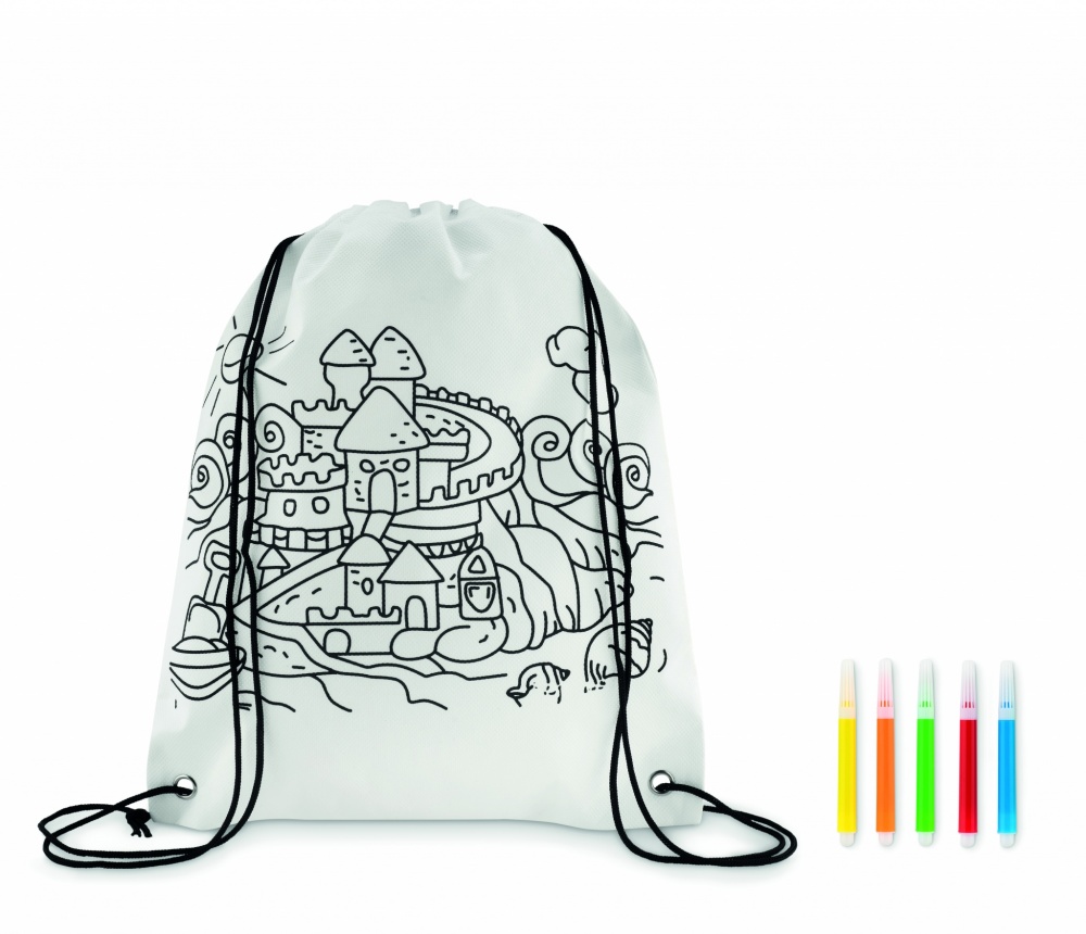 Logotrade promotional products photo of: Non woven kids bag with pens