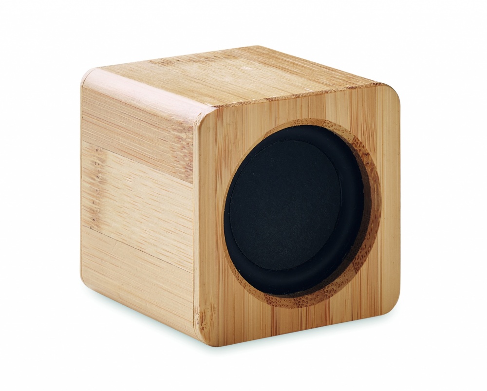 Logo trade promotional products picture of: Bamboo wireless speaker