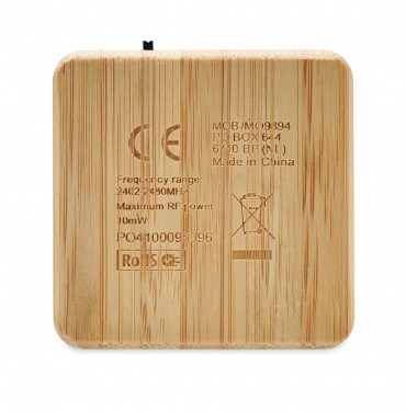 Logo trade corporate gifts picture of: Bamboo wireless speaker