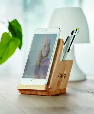 Logo trade business gift photo of: Wireless charger pen holder 5W