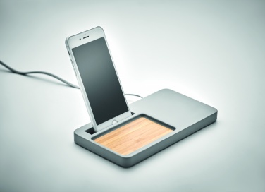 Logo trade promotional giveaways picture of: Wireless charging organizer10W