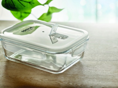 Logo trade promotional items image of: Glass lunchbox & PP lid 900ml