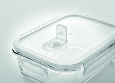 Logo trade promotional gifts picture of: Glass lunchbox & PP lid 900ml