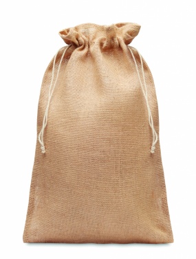 Logo trade promotional giveaway photo of: Large jute gift bag 30x47 cm