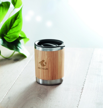 Logo trade promotional gifts picture of: Tumbler in bamboo cover 250ml