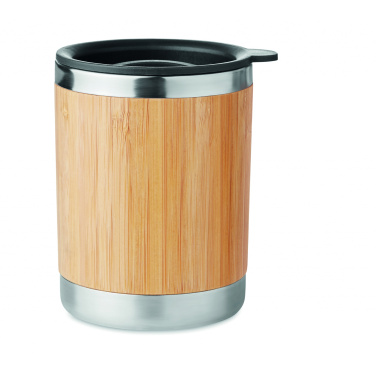 Logo trade promotional gifts image of: Tumbler in bamboo cover 250ml