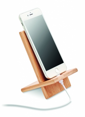 Logotrade business gift image of: Bamboo phone stand/ holder WHIPPY