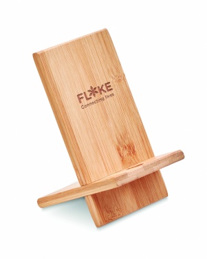 Logotrade promotional merchandise photo of: Bamboo phone stand/ holder WHIPPY