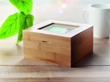 Logo trade promotional merchandise image of: Bamboo tea box