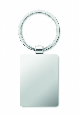 Logo trade promotional gifts picture of: Rectangular key ring bamboo