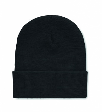 Logo trade promotional items image of: Beanie in RPET with cuff