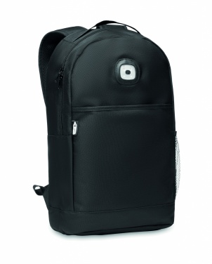 Logotrade promotional item image of: Backpack in RPET & COB light