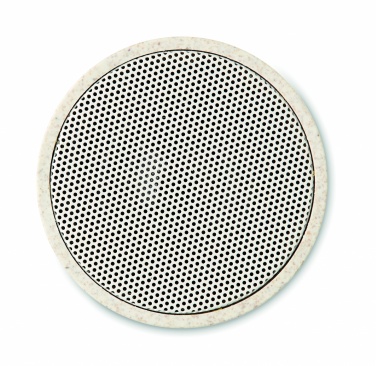 Logo trade promotional merchandise photo of: 3W speaker in wheat straw/ABS