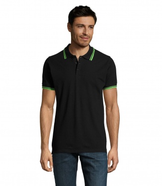 Logo trade promotional giveaways image of: PASADENA men polo 200g